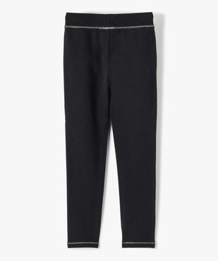 Leggings de sport avec surpiqûres pailletées fille vue3 - GEMO 4G FILLE - GEMO