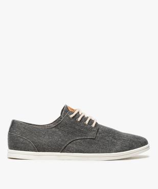 Baskets homme tige basse en toile avec lacets en corde vue1 - GEMO (CASUAL) - GEMO