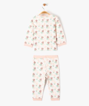 Pyjama bébé fille imprimé deux pièces vue4 - GEMO(BB COUCHE) - GEMO