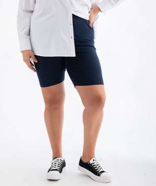 Short femme grande taille en maille à taille élastiquée vue5 - GEMO 4G GT - GEMO