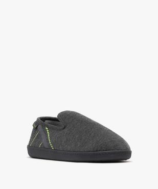 Chausson pantoufles en jersey doublé velours homme - Isotoner vue2 - ISOTONER - GEMO