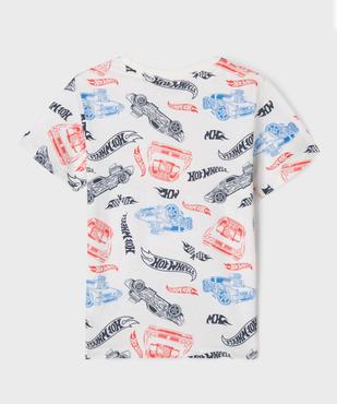 Tee-shirt manches courtes imprimé voitures de course garçon - Hotwheels vue3 - HOT WHEELS - GEMO