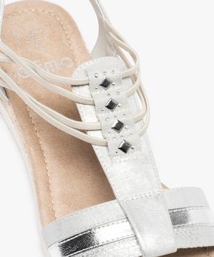 Sandales femme plates à brides élastiquées vue6 - GEMO (CASUAL) - GEMO