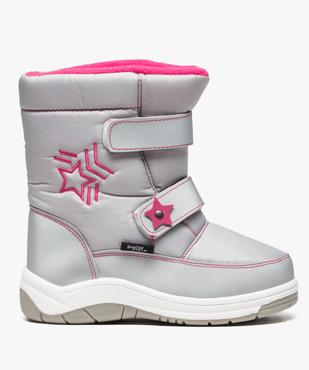 Bottes après-ski fille avec fermeture scratch vue1 - GEMO (EQUIPT) - GEMO