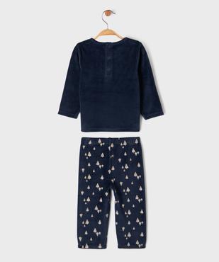 Pyjama en velours 2 pièces spécial Noël bébé vue4 - GEMO 4G BEBE - GEMO