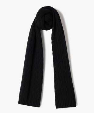 Echarpe homme chinée en maille torsadée vue1 - GEMO 4G HOMME - GEMO