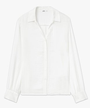 Chemise satinée unie femme vue5 - GEMO 4G FEMME - GEMO