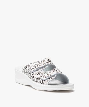 Mules femme confort à talon compensé vue2 - GEMO (CONFORT) - GEMO
