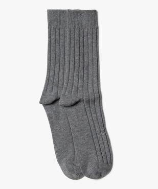Chaussettes chaudes en maille côtelée homme vue1 - GEMO(HOMWR HOM) - GEMO