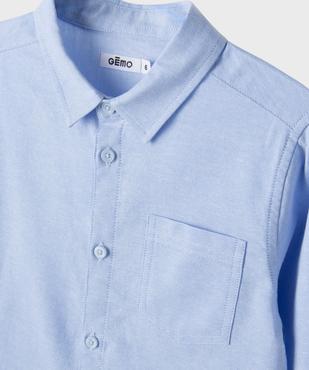 Chemise manches longues en chambray uni garçon vue5 - GEMO (ENFANT) - GEMO