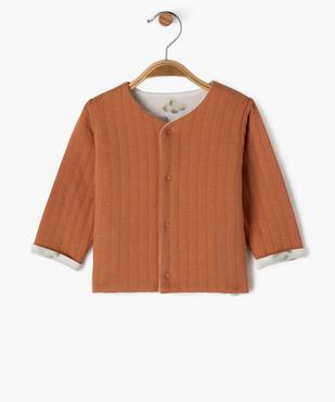 Gilet brassière réversible à fermeture pressionné bébé vue1 - GEMO 4G BEBE - GEMO