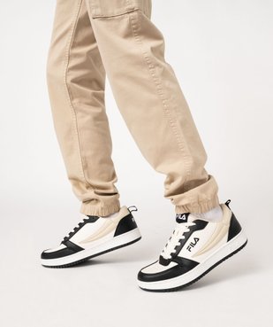 Baskets homme tricolores style rétro à lacets Rega - Fila vue1 - FILA - GEMO