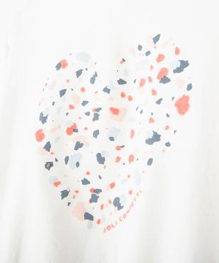 Tee-shirt bébé fille à manches 3/4 et taille élastiquée vue2 - GEMO(BEBE DEBT) - GEMO