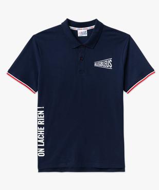 Polo manches courtes en maille piquée - Allez les bleus vue4 - ALLEZ LES BLEUS - GEMO