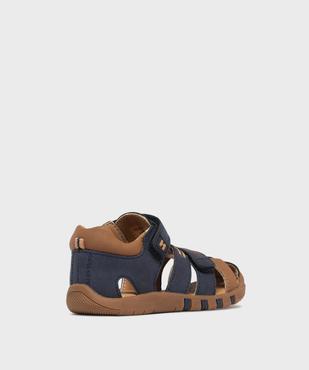 Sandales à bout fermée et scratch garçon - Hobiz vue4 - HOBIZ - GEMO