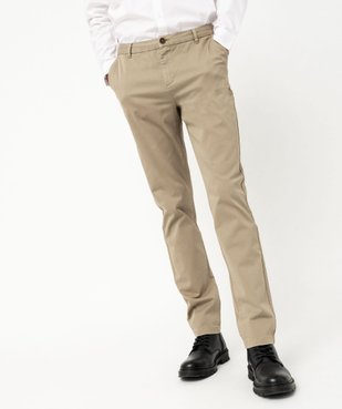 Pantalon chino coupe Slim homme vue1 - GEMO 4G HOMME - GEMO