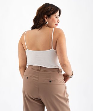 Débardeur femme grande taille uni à fines bretelles  vue7 - GEMO 4G GT - GEMO