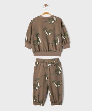 Ensemble2 pièces jogging + sweat chauds imprimés bébé garçon vue4 - GEMO(BEBE DEBT) - GEMO