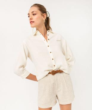 Chemise ample en gaze de coton femme - LuluCastagnette vue2 - LULUCASTAGNETTE - GEMO