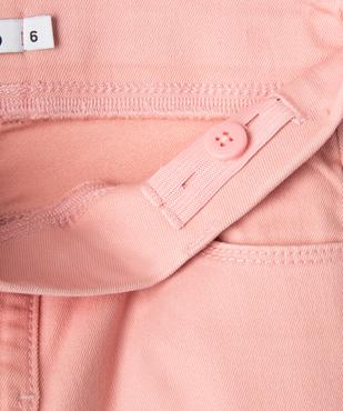 Pantalon skinny uni à taille élastiquée fille vue2 - GEMO 4G FILLE - GEMO