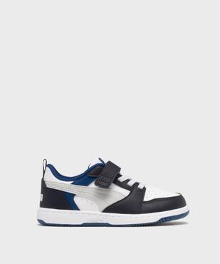 Baskets basses à lacets élastiques et scratch Rebound V6 garçon - Puma vue1 - PUMA - GEMO