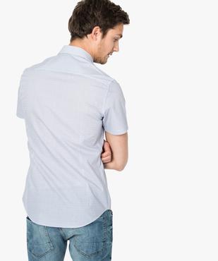 Chemise à motifs à manches courtes vue3 - GEMO (HOMME) - GEMO