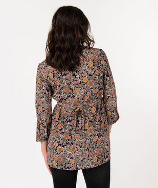 Blouse de grossesse fluide imprimée à manches 3/4 vue3 - GEMO(FEMME PAP) - GEMO