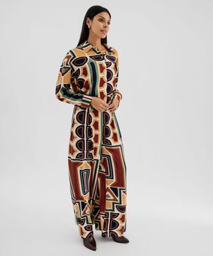 Chemise fluide à motifs géométriques femme vue4 - GEMO(FEMME PAP) - GEMO