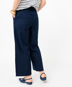 Pantacourt large en twill de coton souple femme - LuluCastagnette vue3 - LULUCASTAGNETTE - GEMO