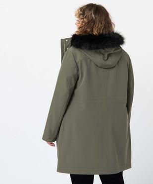 Manteau à capuche fantaisie femme grande taille vue3 - GEMO (G TAILLE) - GEMO