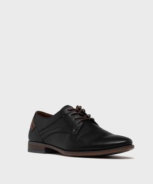 Derbies bicolores à détails texturés homme vue3 - MARIO BALDANO - GEMO