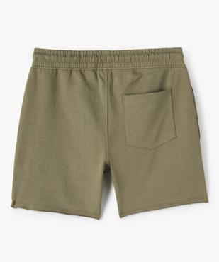 Bermuda garçon en maille à bord franc vue3 - GEMO (JUNIOR) - GEMO