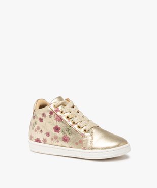 Baskets bébé fille dessus cuir fermeture zip – NA! vue2 - NA! - GEMO