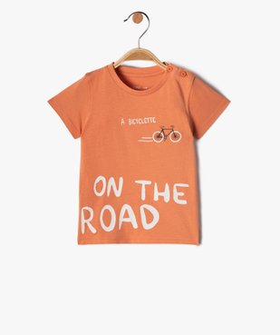 Tee-shirt bébé garçon à manches courtes et motif vue1 - GEMO(BEBE DEBT) - GEMO