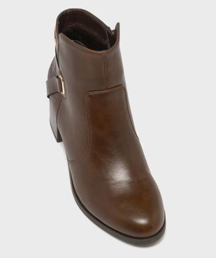  Boots à talon bi-matières femme - LuluCastagnette vue5 - LULUCASTAGNETTE - GEMO