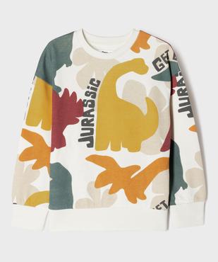 Sweat en molleton doux imprimé dinosaures all over garçon vue1 - GEMO 4G GARCON - GEMO