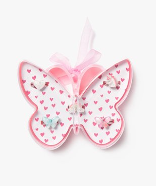 Bagues fille dans coffret papillon (coffret de 5) vue1 - GEMO (ACCESS) - GEMO