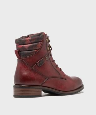 Boots avec col matelassé fantaisie femme - Emilia Rosa vue4 - EMILIA ROSA - GEMO