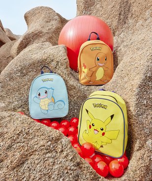Sac à dos en toile avec motif Pikatchu enfant - Pokemon vue1 - POKEMON - GEMO