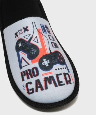 Mules en jersey et velours imprimé gaming homme vue6 - GEMO(HOMWR HOM) - GEMO