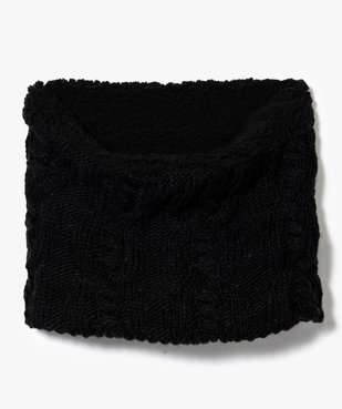 Echarpe snood en maille torsadée et polaire pour femme vue2 - GEMO (ACCESS) - GEMO