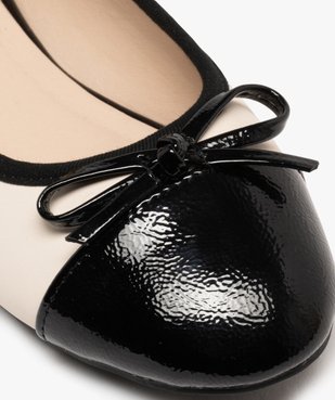 Ballerines bicolores avec bout verni femme - Valentina Baldano vue6 - VALENTINA BALDA - GEMO