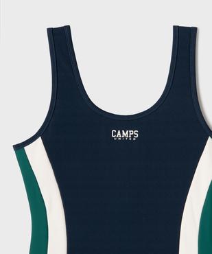 Maillot de bain 1 pièce tricolore fille - Camps United vue2 - CAMPS - GEMO