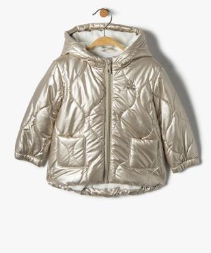 Blouson fille à capuche et doublure chaude vue1 - GEMO(BEBE DEBT) - GEMO