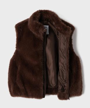 Veste sans manches en fourrure imitation fille vue2 - GEMO (ENFANT) - GEMO