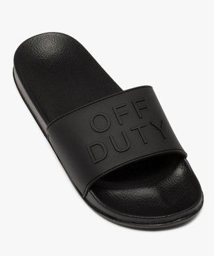 Mules de piscine homme unies « off duty » vue5 - GEMO (PLAGE) - GEMO