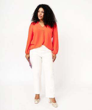 Blouse à manches longues femme grande taille vue3 - GEMO (G TAILLE) - GEMO