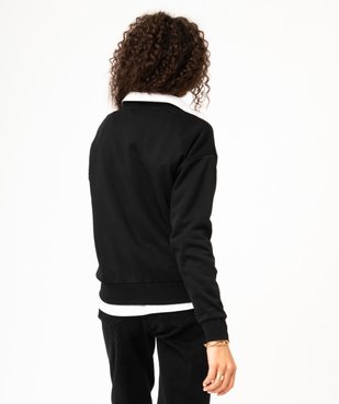 Sweat ample intérieur molletonné femme vue3 - GEMO(FEMME PAP) - GEMO
