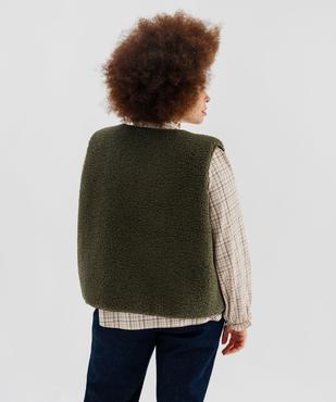 Veste sans manches en sherpa femme grande taille vue3 - GEMO 4G GT - GEMO