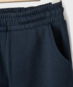 Pantalon en maille avec taille élastique et revers bébé fille vue2 - GEMO 4G BEBE - GEMO